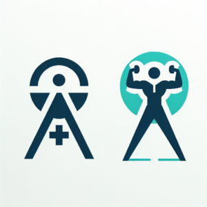 DALL·E 2024 02 02 04.03.55 Create a simplified version of the motivational icon logo for Alex Smith a personal trainer. Focus on minimalist design principles emphasizing clean